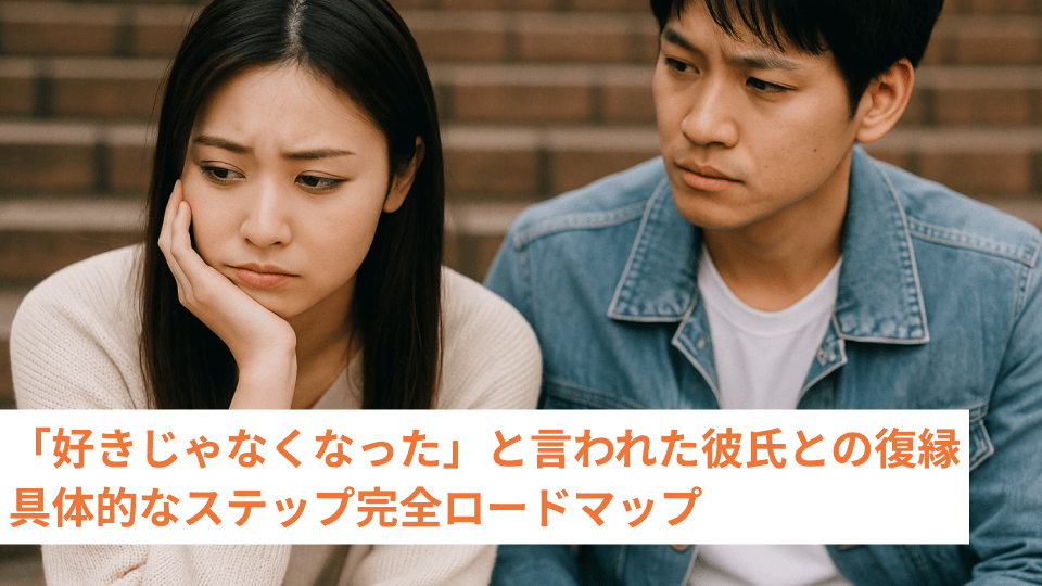 「好きじゃなくなった」と言われた彼氏との復縁 具体的なステップ完全ロードマップ