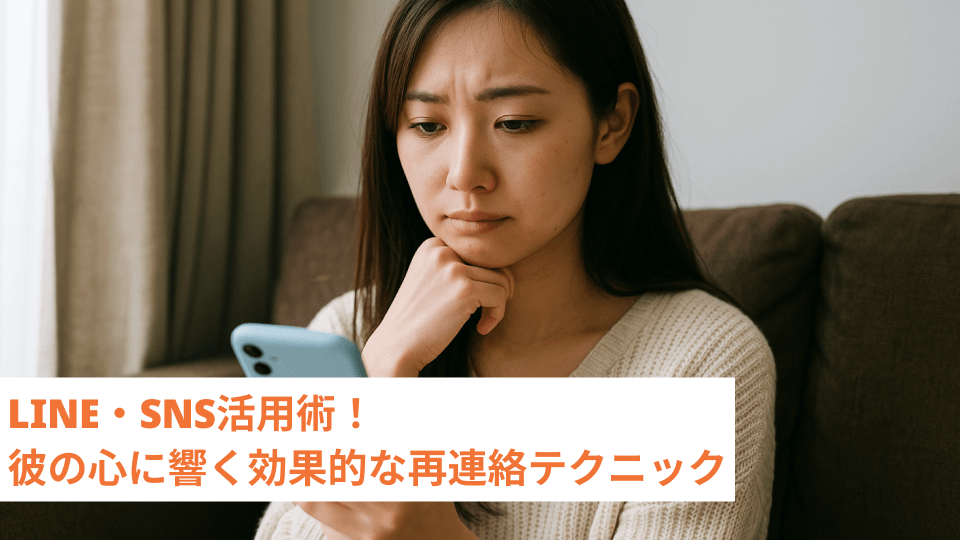 LINE・SNS活用術！彼の心に響く効果的な再連絡テクニック