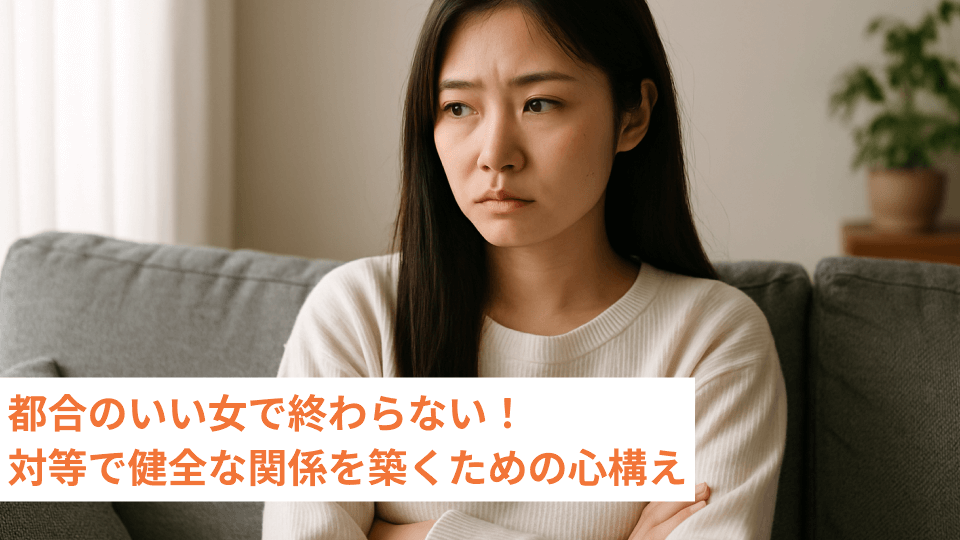 都合のいい女で終わらない！対等で健全な関係を築くための心構え