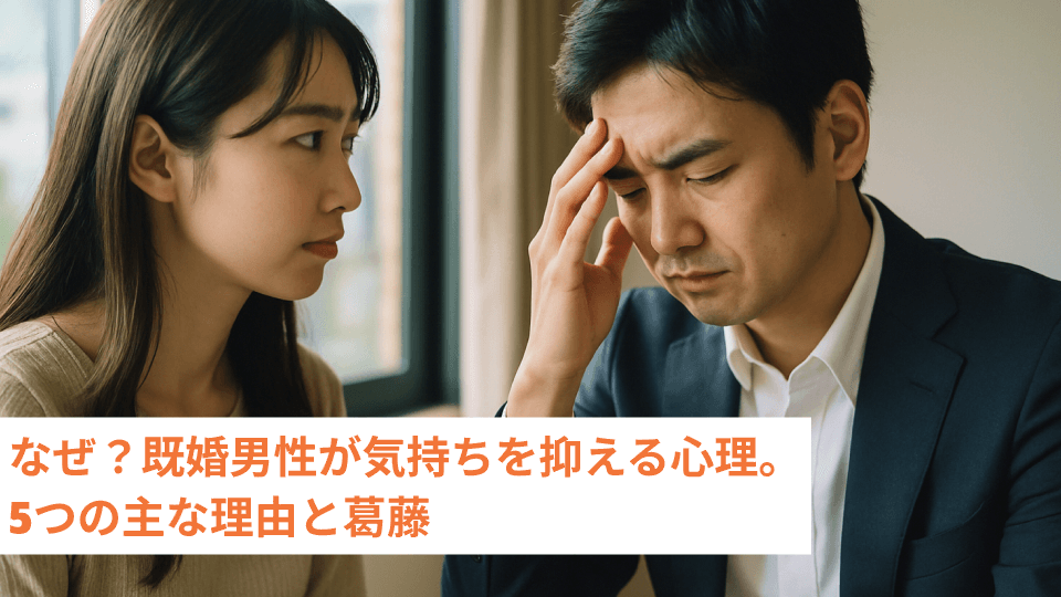 なぜ？既婚男性が気持ちを抑える心理。5つの主な理由と葛藤