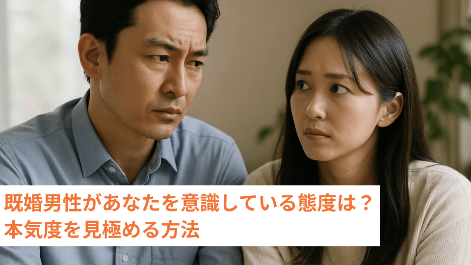 既婚男性があなたを意識している態度は？本気度を見極める方法