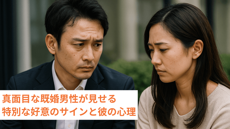 真面目な既婚男性が見せる特別な好意のサインと彼の心理
