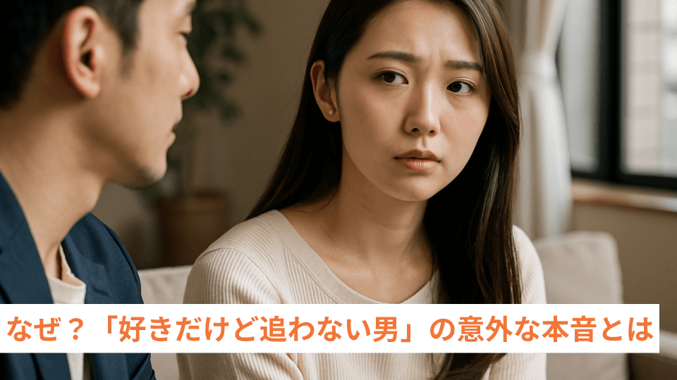 なぜ？「好きだけど追わない男」の意外な本音とは