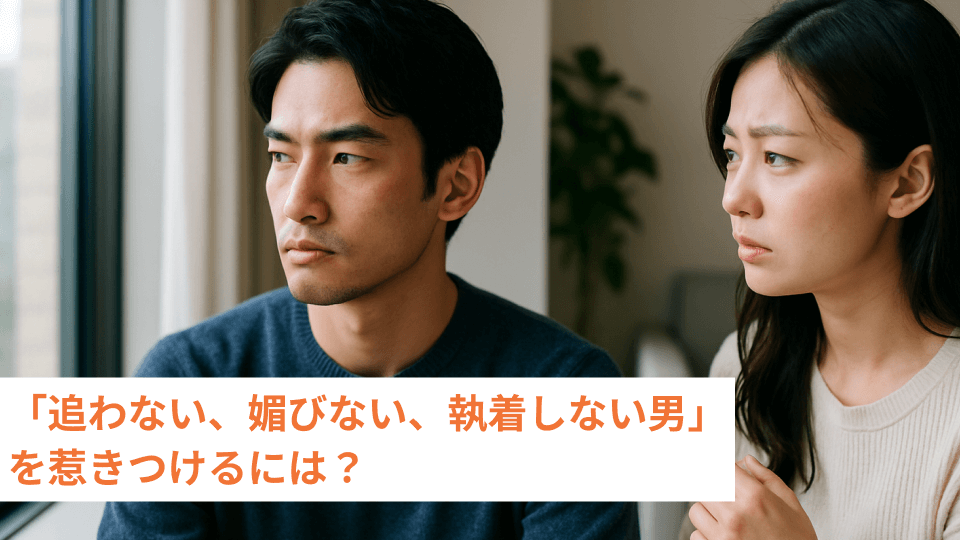 「追わない、媚びない、執着しない男」を惹きつけるには？