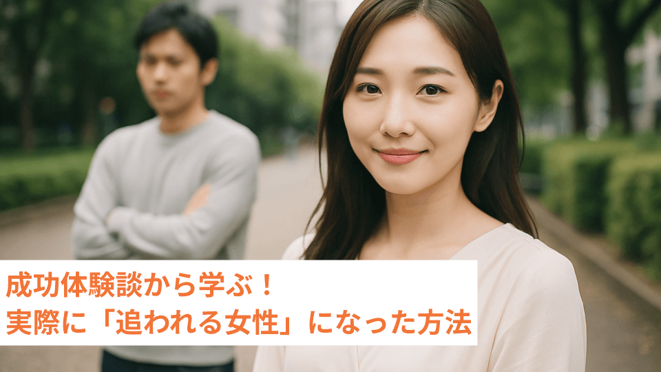 成功体験談から学ぶ！実際に「追われる女性」になった方法