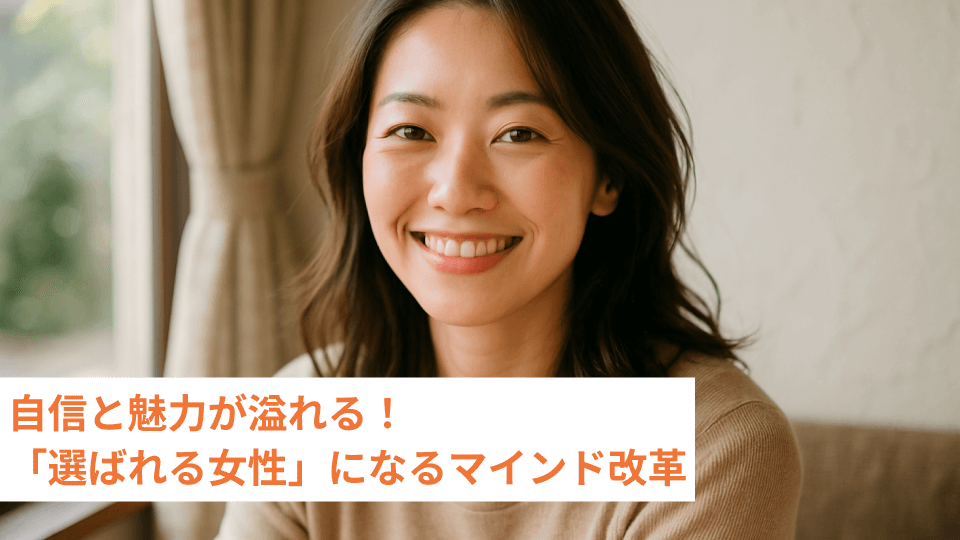 自信と魅力が溢れる！「選ばれる女性」になるマインド改革