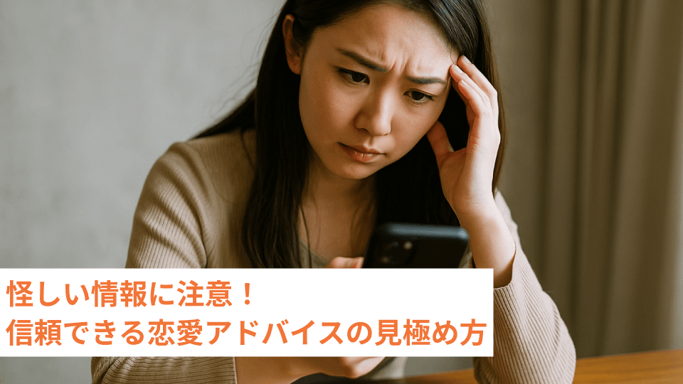 怪しい情報に注意！信頼できる恋愛アドバイスの見極め方