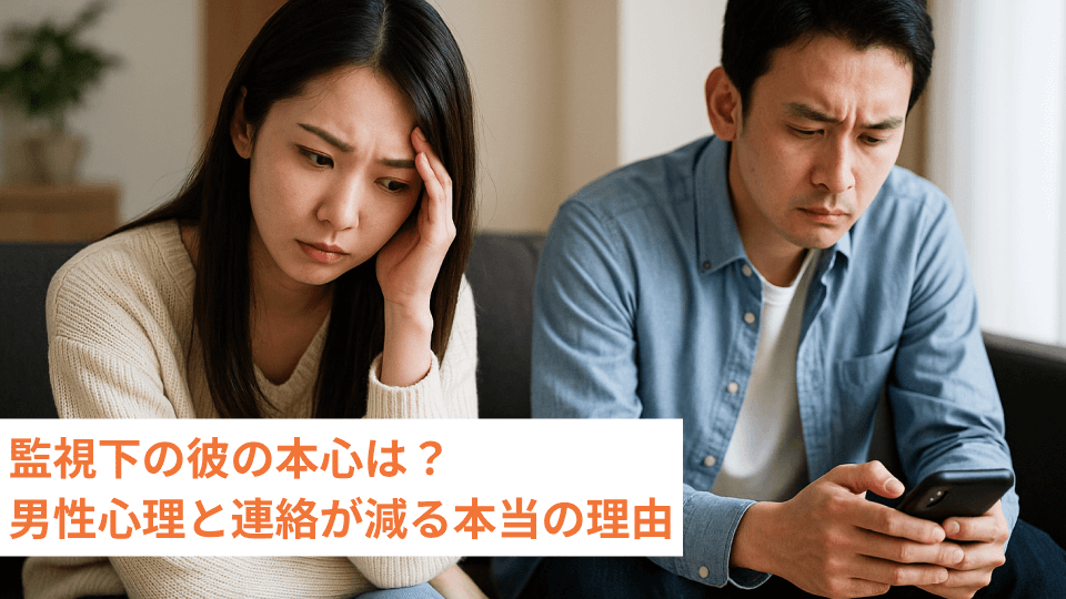 監視下の彼の本心は？男性心理と連絡が減る本当の理由