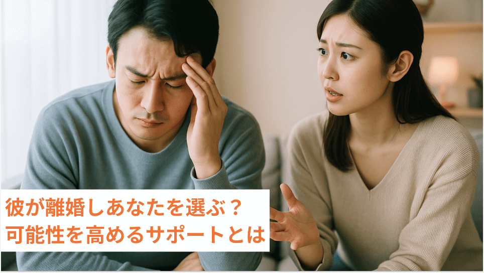 彼が離婚しあなたを選ぶ？可能性を高めるサポートとは