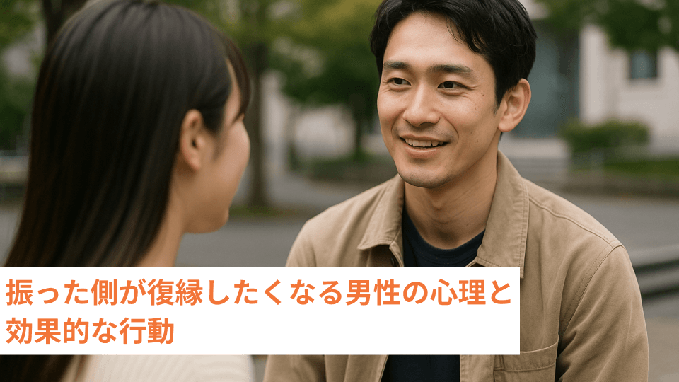 振った側が復縁したくなる男性の心理と効果的な行動
