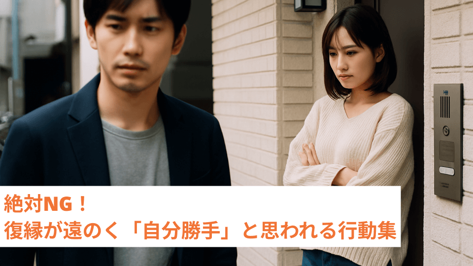 絶対NG！復縁が遠のく「自分勝手」と思われる行動集