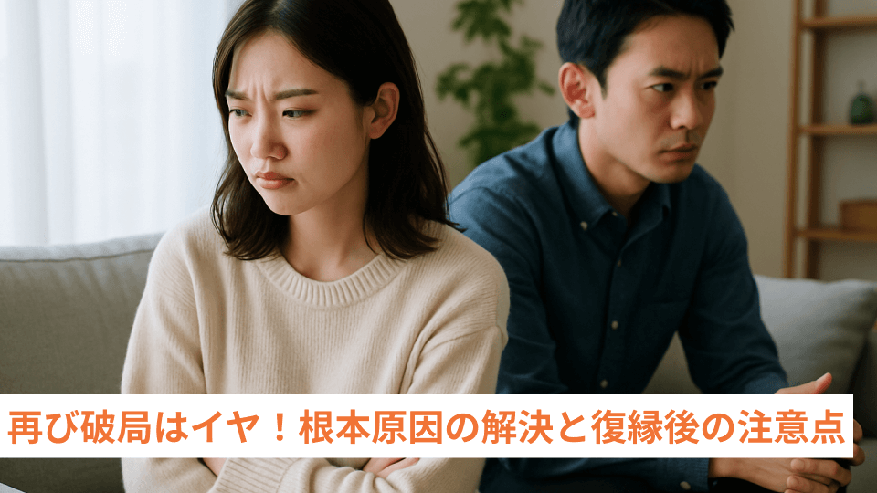 再び破局はイヤ！根本原因の解決と復縁後の注意点