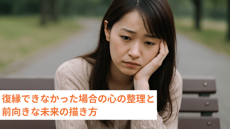 復縁できなかった場合の心の整理と前向きな未来の描き方