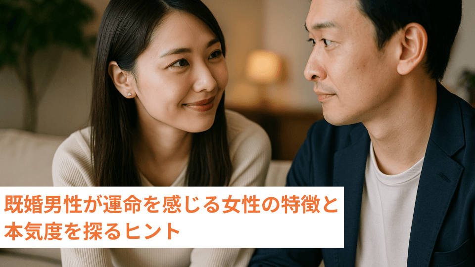 既婚男性が運命を感じる女性の特徴と本気度を探るヒント