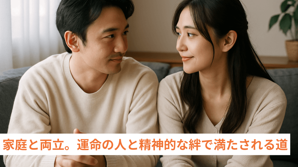 家庭と両立。運命の人と精神的な絆で満たされる道