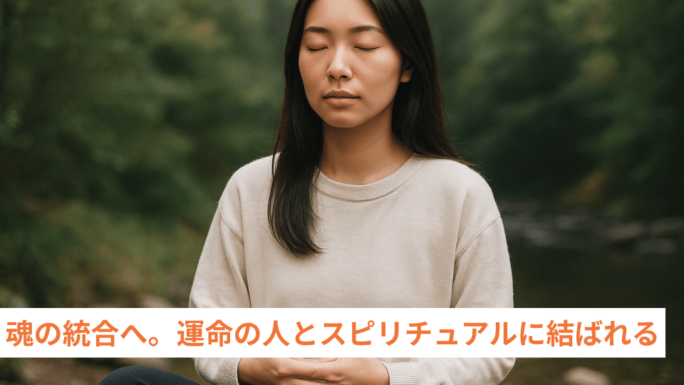 魂の統合へ。運命の人とスピリチュアルに結ばれる