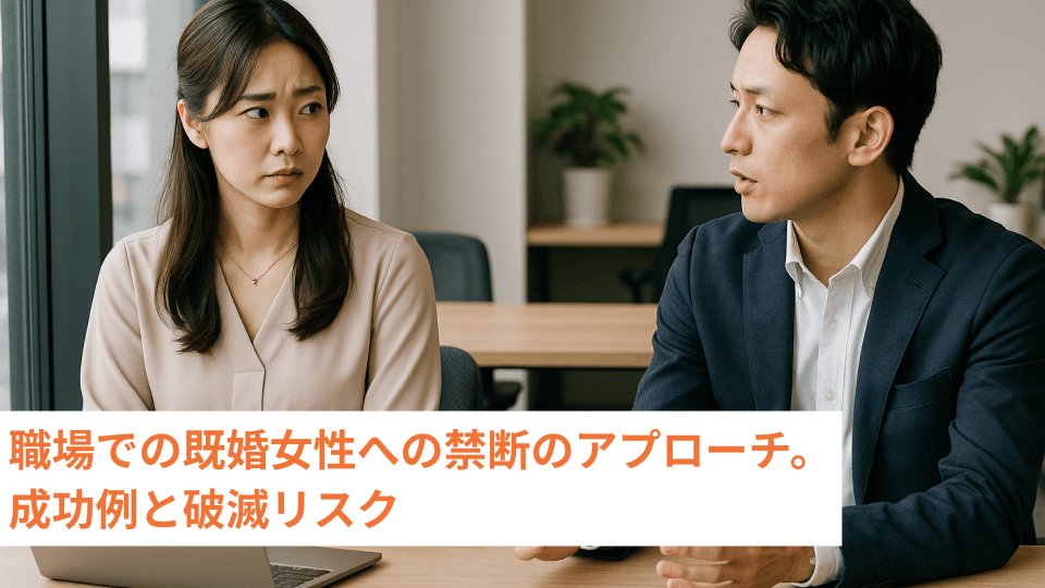 職場での既婚女性への禁断のアプローチ。成功例と破滅リスク