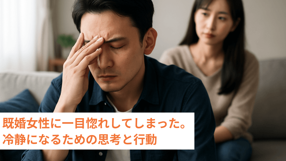 既婚女性に一目惚れしてしまった。冷静になるための思考と行動