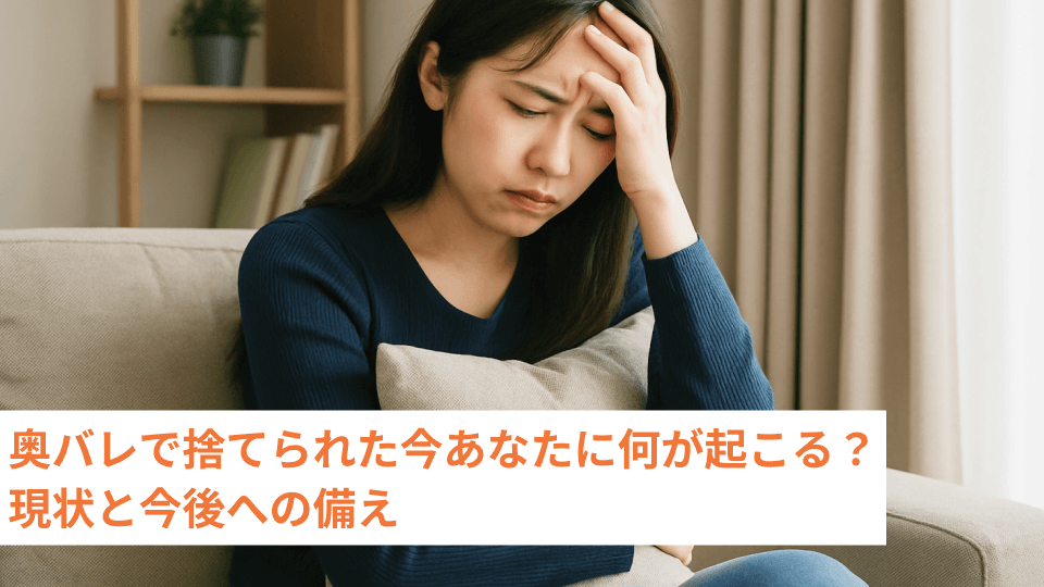 奥バレで捨てられた今あなたに何が起こる？現状と今後への備え