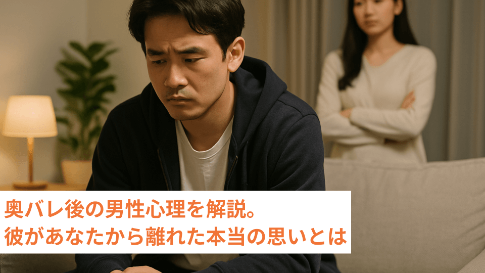 奥バレ後の男性心理を解説。彼があなたから離れた本当の思いとは