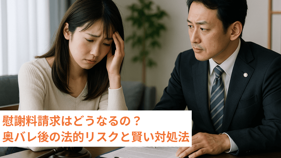 慰謝料請求はどうなるの？奥バレ後の法的リスクと賢い対処法