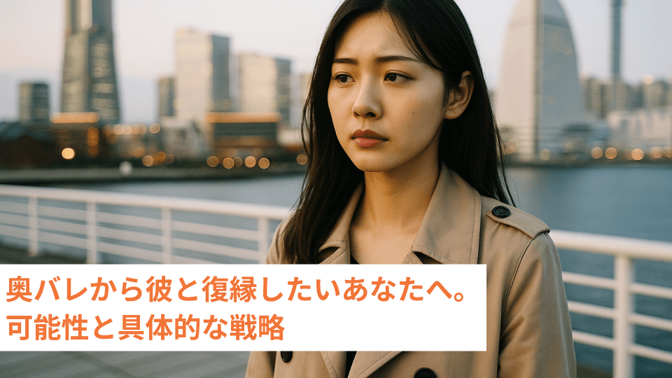 奥バレから彼と復縁したいあなたへ。可能性と具体的な戦略