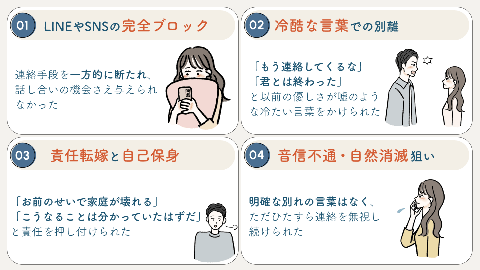 突然捨てられた体験談
