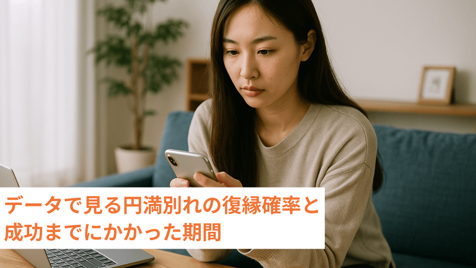 データで見る円満別れの復縁確率と成功までにかかった期間