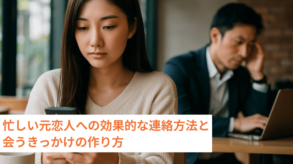忙しい元恋人への効果的な連絡方法と会うきっかけの作り方