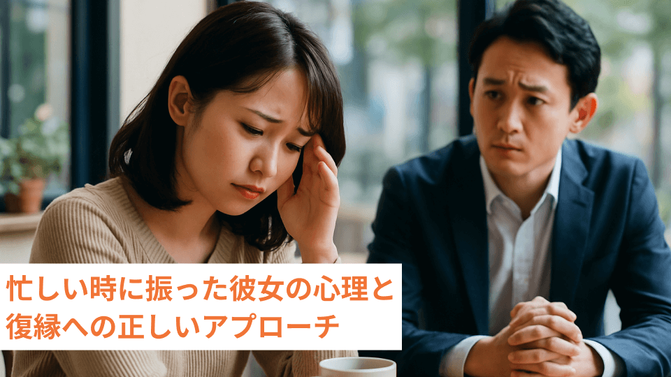 忙しい時に振った彼女の心理と復縁への正しいアプローチ