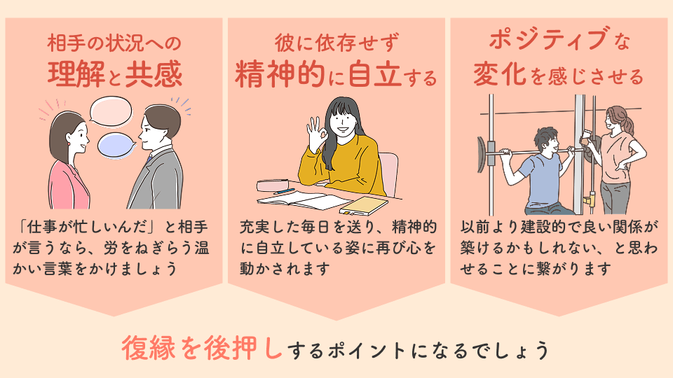 復縁成功の確率を上げる！絶対に押さえたい3つの鍵