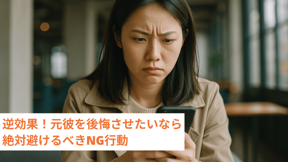 逆効果！元彼を後悔させたいなら絶対避けるべきNG行動