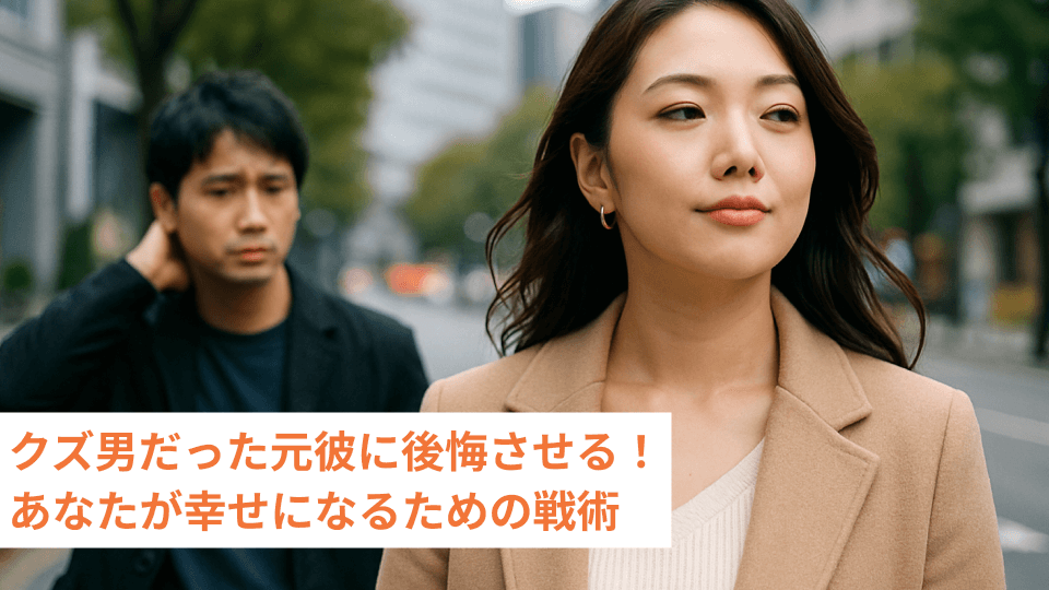 クズ男だった元彼に後悔させる！あなたが幸せになるための戦術