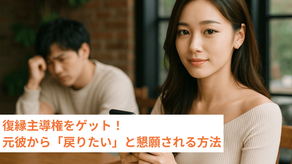 復縁主導権をゲット！元彼から「戻りたい」と懇願される方法