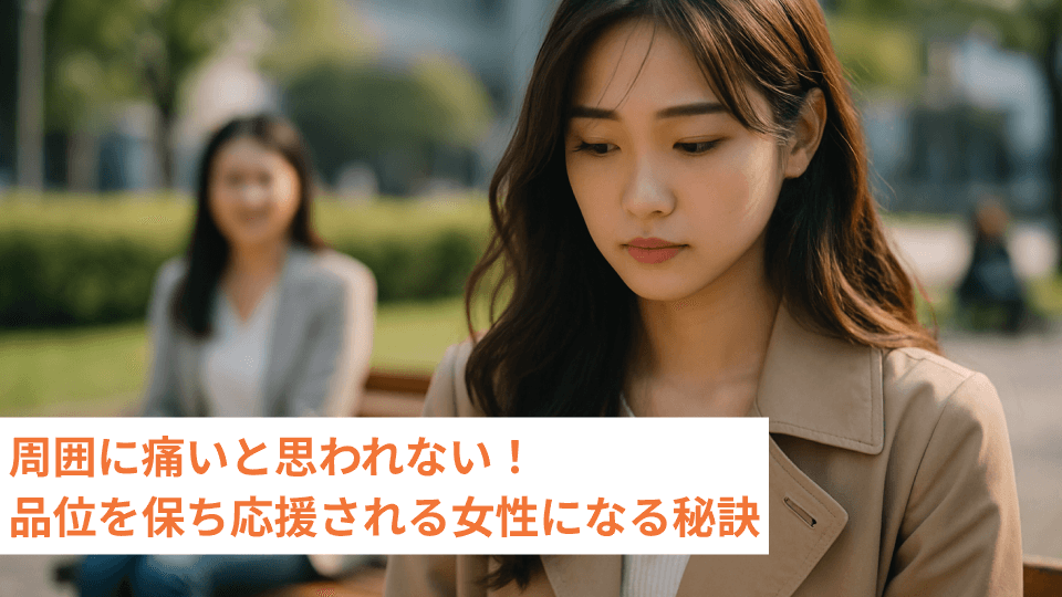 周囲に痛いと思われない！品位を保ち応援される女性になる秘訣