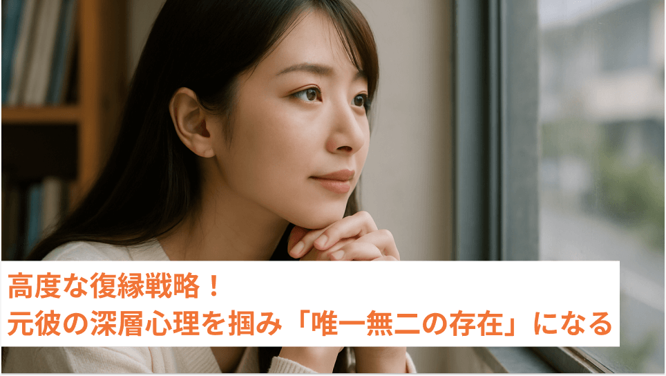 高度な復縁戦略！元彼の深層心理を掴み「唯一無二の存在」になる