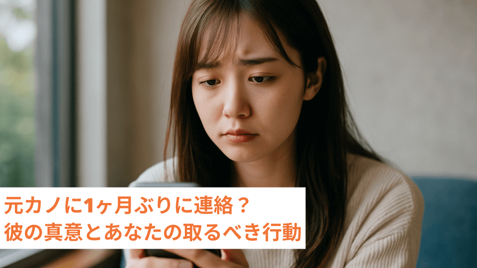 元カノに1ヶ月ぶりに連絡？彼の真意とあなたの取るべき行動