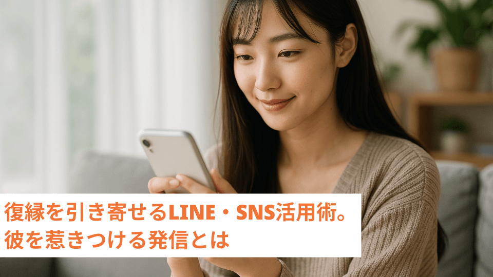 復縁を引き寄せるLINE・SNS活用術。彼を惹きつける発信とは
