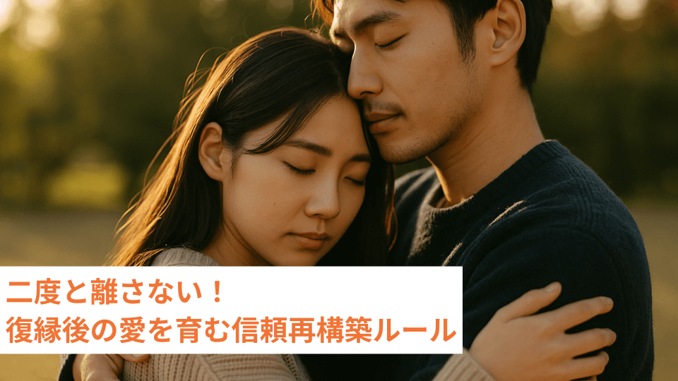 二度と離さない！復縁後の愛を育む信頼再構築ルール