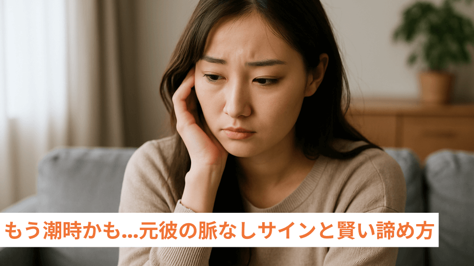 もう潮時かも…元彼の脈なしサインと賢い諦め方