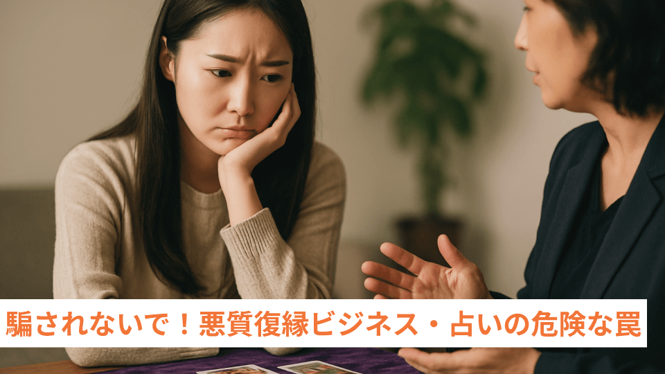 騙されないで！悪質復縁ビジネス・占いの危険な罠