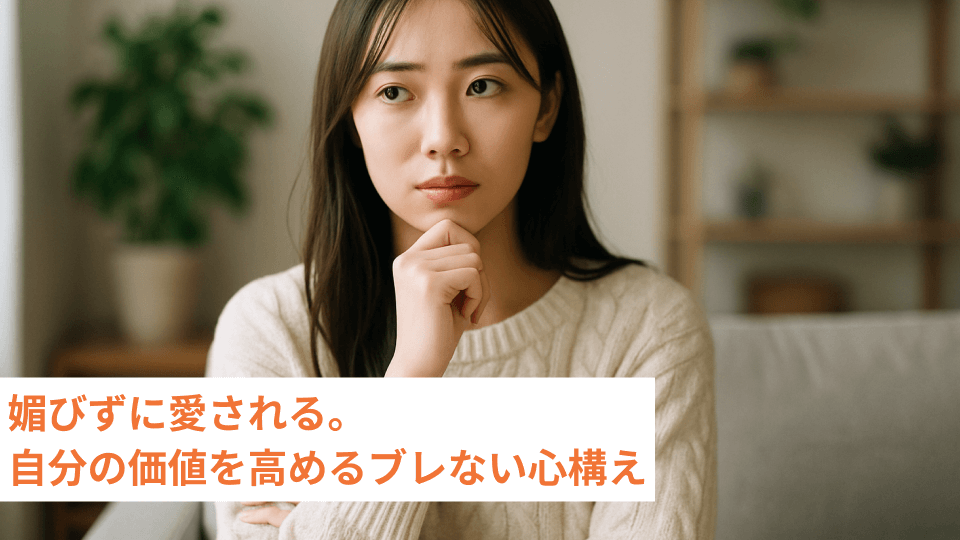 媚びずに愛される。自分の価値を高めるブレない心構え