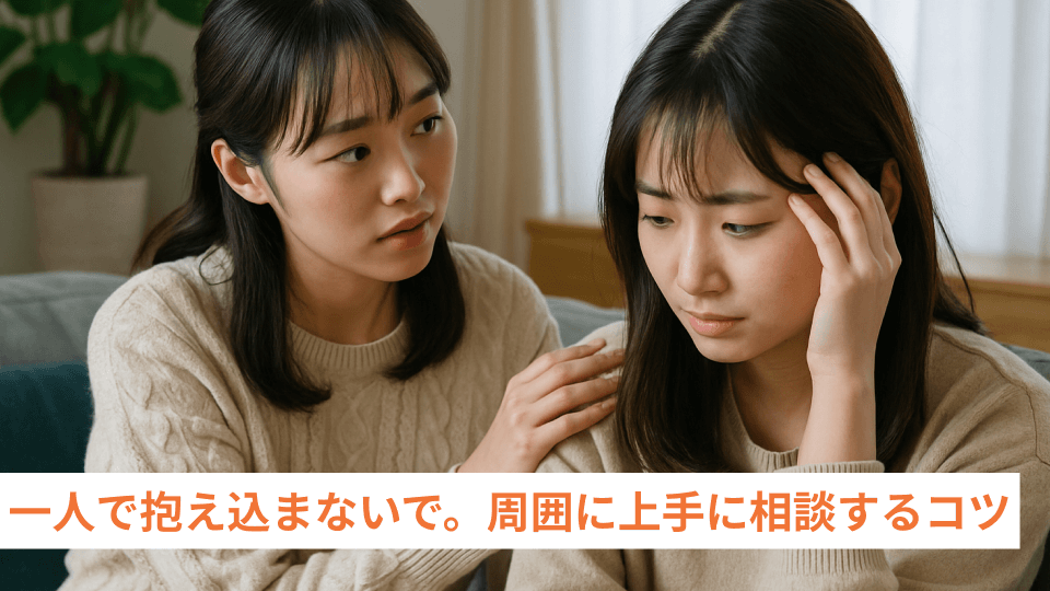 一人で抱え込まないで。周囲に上手に相談するコツ