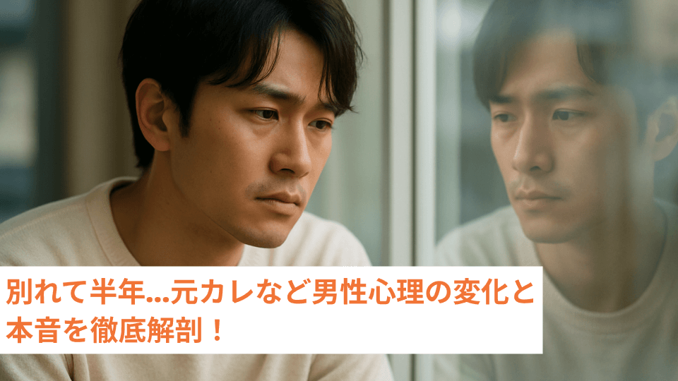 別れて半年…元カレなど男性心理の変化と本音を徹底解剖！