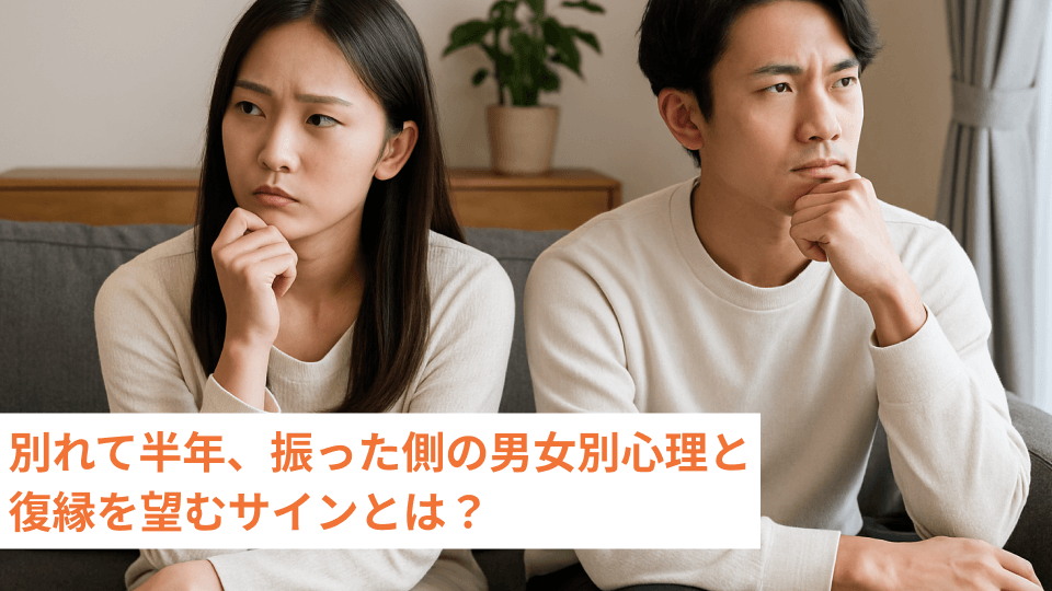 別れて半年、振った側の男女別心理と復縁を望むサインとは？
