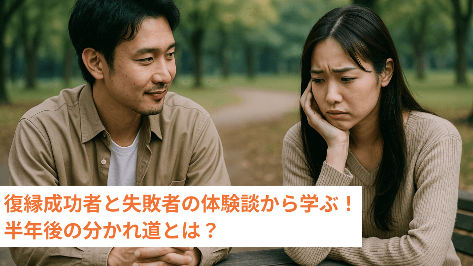 復縁成功者と失敗者の体験談から学ぶ！半年後の分かれ道とは？