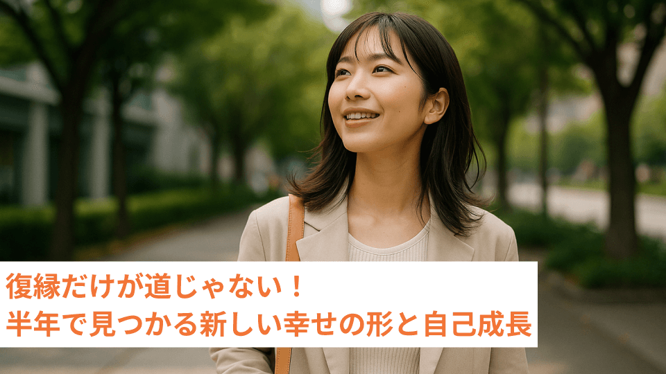 復縁だけが道じゃない！半年で見つかる新しい幸せの形と自己成長