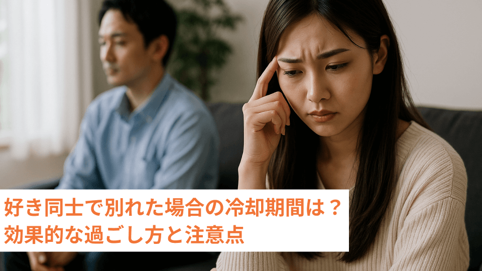 好き同士で別れた場合の冷却期間は？効果的な過ごし方と注意点