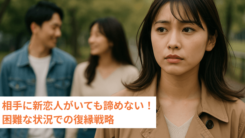 相手に新恋人がいても諦めない！困難な状況での復縁戦略