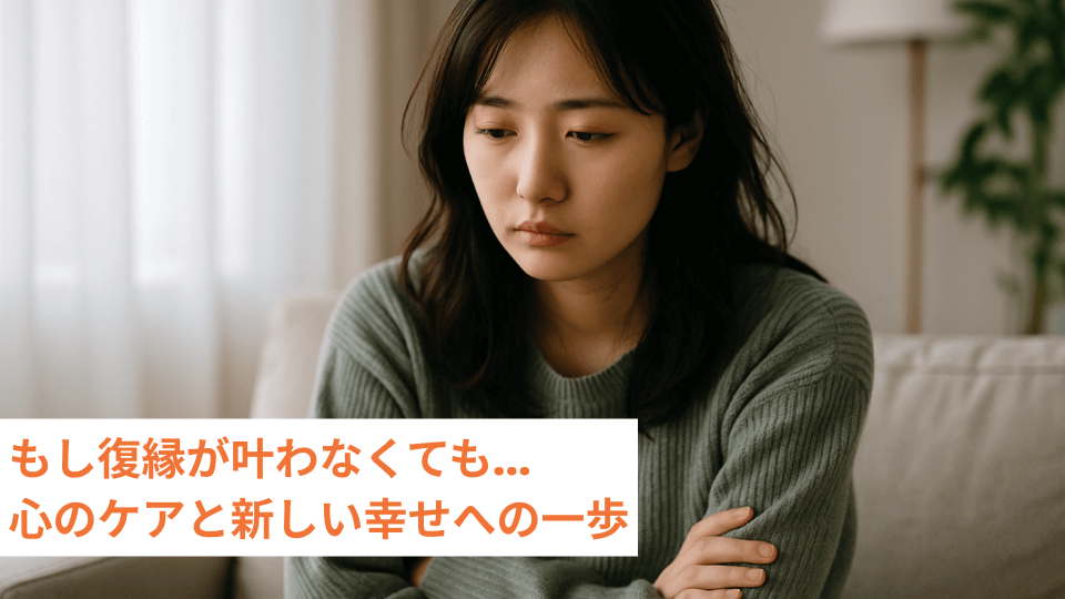 もし復縁が叶わなくても…心のケアと新しい幸せへの一歩